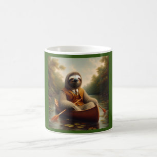 Sloth In A Canoe Coffee Mug