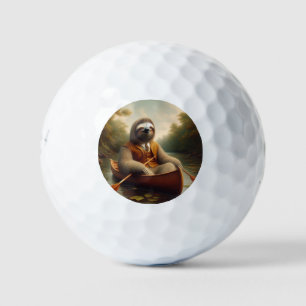 Sloth In A Canoe Golf Balls