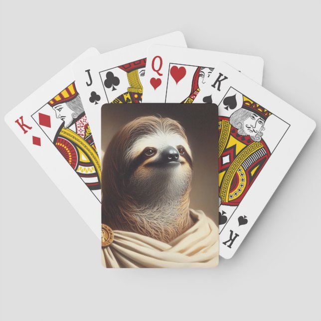 Sloth in Ancient Rome Playing Cards (Back)