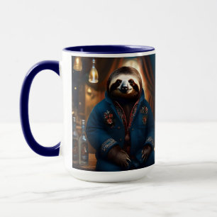 Sloth In His Drinking Jacket, Mug