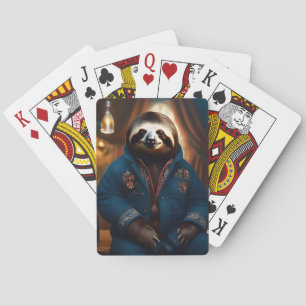 Sloth In His Drinking Jacket, Playing Cards