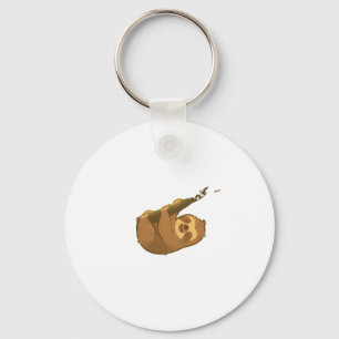 Sloth in his little tree Classic T-Shirt Key Ring
