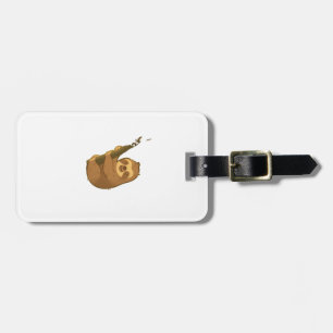 Sloth in his little tree Classic T-Shirt Luggage Tag