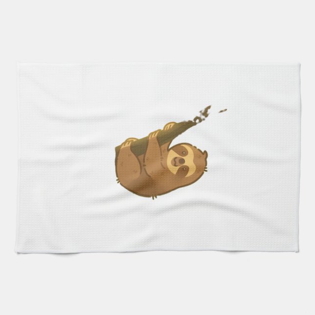 Sloth in his little tree Classic T-Shirt Tea Towel (Horizontal)