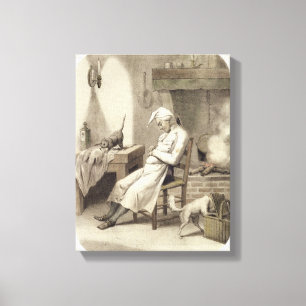 Sloth in the Kitchen, from a series of prints depi