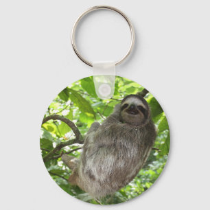 Sloth in Tree Keychain