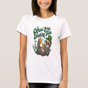 Sloth Irish Drinking St Patrick's Day T-Shirt