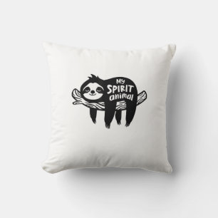 Sloth is My Spirit Animal Chillin Lazy Introvert S Cushion
