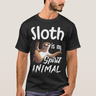 Sloth Is My Spirit Animal Hanging Sloth Lover T-Shirt