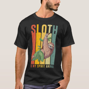 Sloth Is My Spirit Animal Lazy Cute T-Shirt