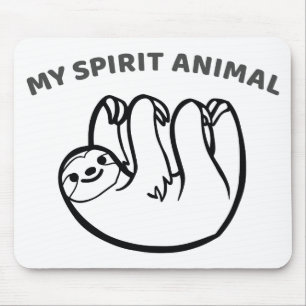 Sloth Is My Spirit Animal Mouse Mat