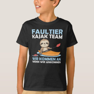 Sloth Kayak Team Paddling Funny Sloths T-Shirt