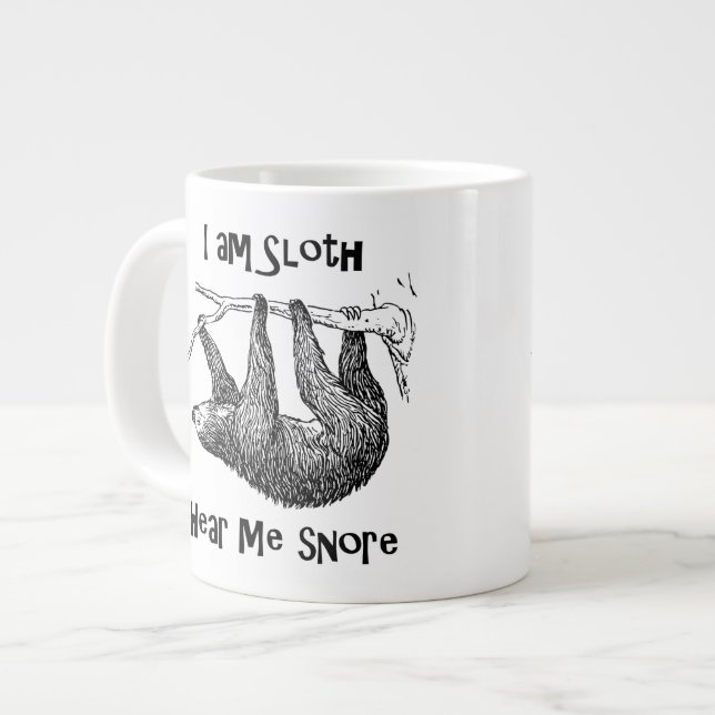 Sloth Large Coffee Mug (Front Left)