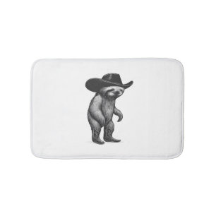 Sloth Lazy Sleepy Sloth Bath Mat