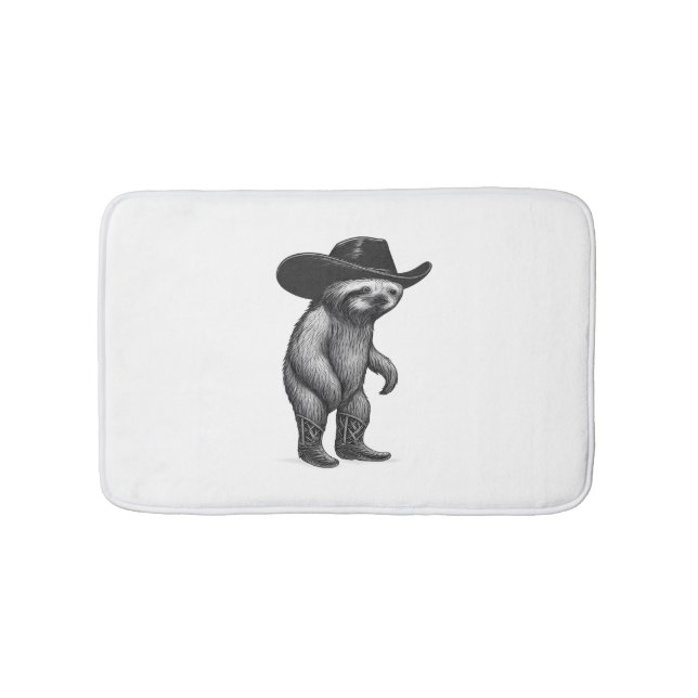 Sloth Lazy Sleepy Sloth Bath Mat (Front)