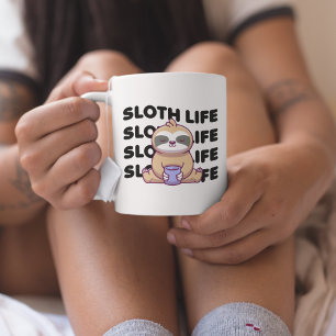 Sloth Life   Sleeping Sloth Coffee Mug