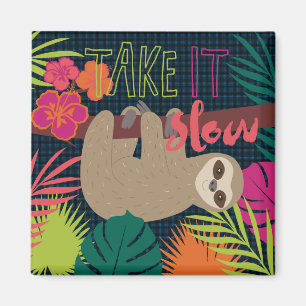 Sloth Life - Take it Slow Magnet