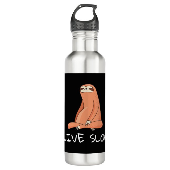 Sloth Live Slow 710 Ml Water Bottle (Front)