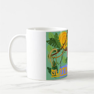 Sloth Love, Adorable Sloth Hanging in Tree Coffee Mug