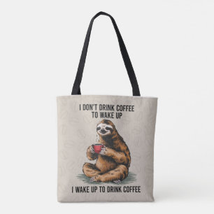 Sloth Love Coffee Tote Bag