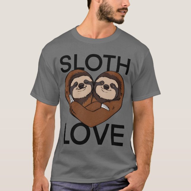 Sloth Love funny T-Shirt (Front)