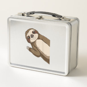 Sloth Lovers Children Boys Girls Women T-Shirt Metal Lunch Box
