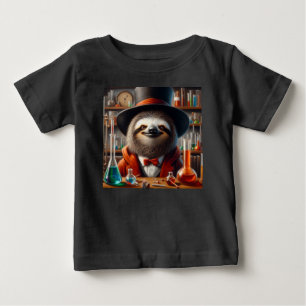 Sloth Mad Scientist Baby T-Shirt