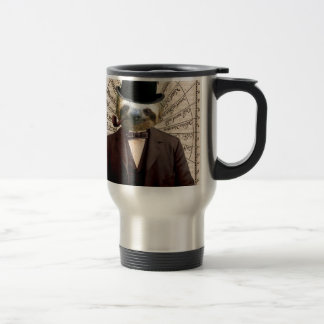 Sloth Man Victorian Steampunk Anthropomorphic Travel Mug