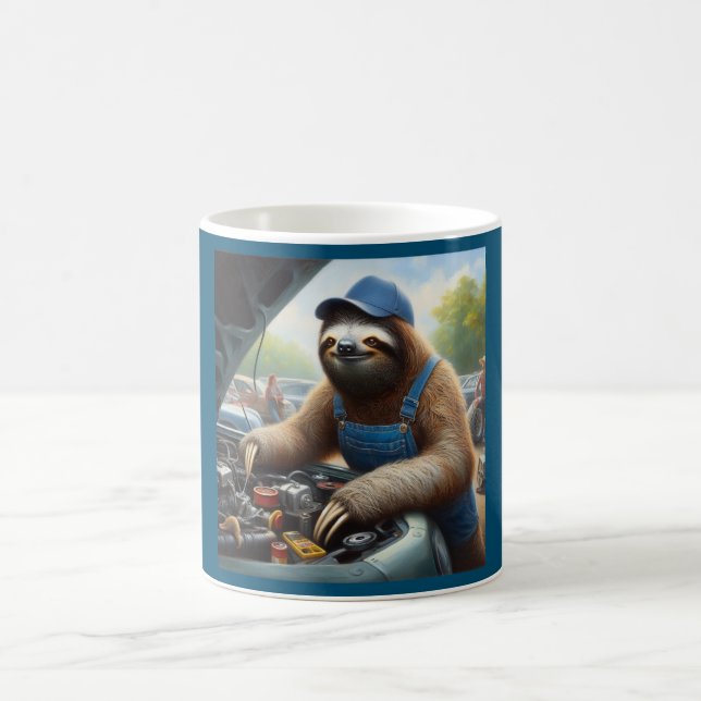 Sloth Mechanic Coffee Mug (Center)
