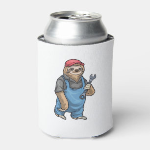 Sloth Mechanic Wrench Classic T-Shirt Can Cooler