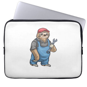 Sloth Mechanic Wrench Classic T-Shirt Laptop Sleeve