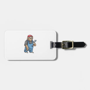 Sloth Mechanic Wrench Classic T-Shirt Luggage Tag