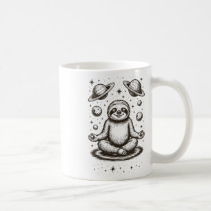Sloth Meditating Galaxy Meditation _1 Coffee Mug