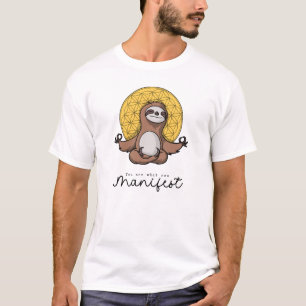 Sloth Meditation Manifest T-Shirt