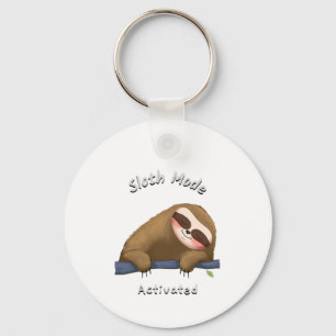 sloth mode activated sleep nap key ring