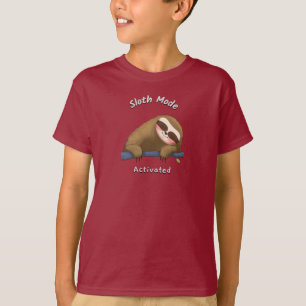sloth mode activated sleep nap T-Shirt
