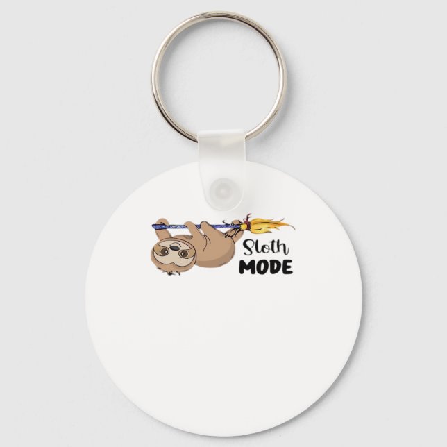 Sloth Mode Classic T-Shirt Key Ring (Front)