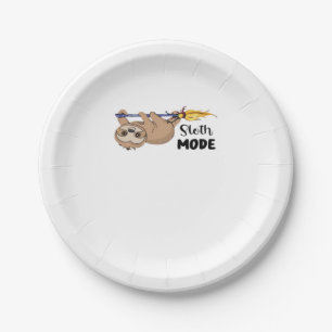 Sloth Mode Classic T-Shirt Paper Plate