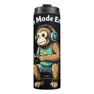 Sloth Mode Engadged Lazy Funny Chill Vibes Thermal Tumbler