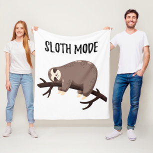 Sloth Mode Fleece Blanket