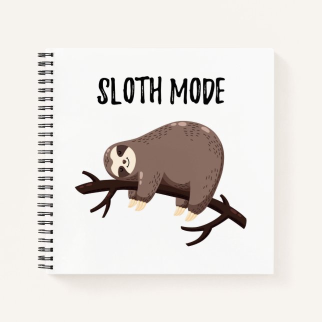 Sloth Mode Notebook (Front)