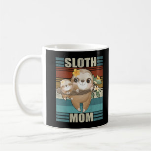 Sloth Mom Flowers Mother Day Sloth love Coffee Mug