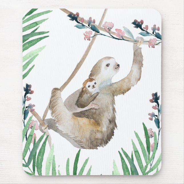 Sloth Momma Mouse Mat (Front)