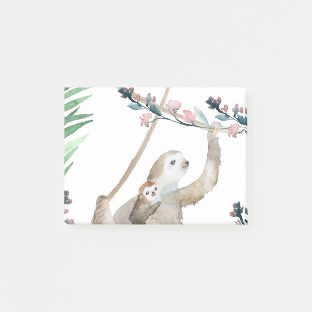 Sloth Momma Post-it Notes (Front)