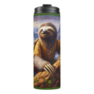 Sloth Mountain Climbing Thermal Tumbler