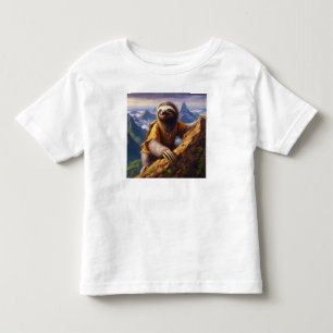 Sloth Mountain Climbing Toddler T-Shirt