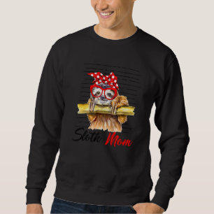 Sloth Mum Rosie The Riveter Tribute Sweatshirt