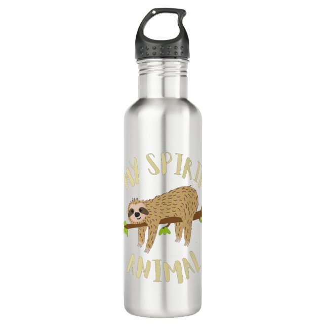 sloth my spirit animal 710 ml water bottle (Front)