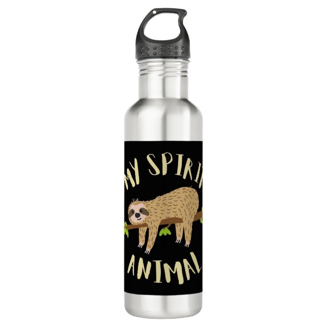 sloth my spirit animal 710 ml water bottle (Front)