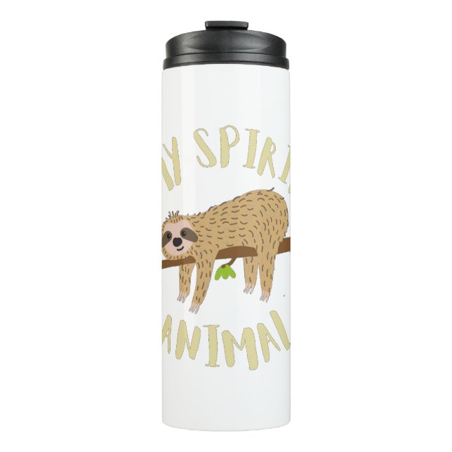 sloth my spirit animal thermal tumbler (Front)